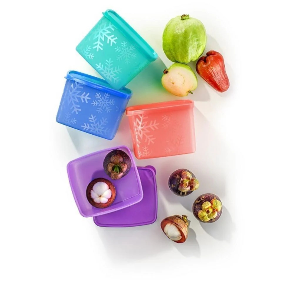 Tupperware Snowflake Medium Square Round