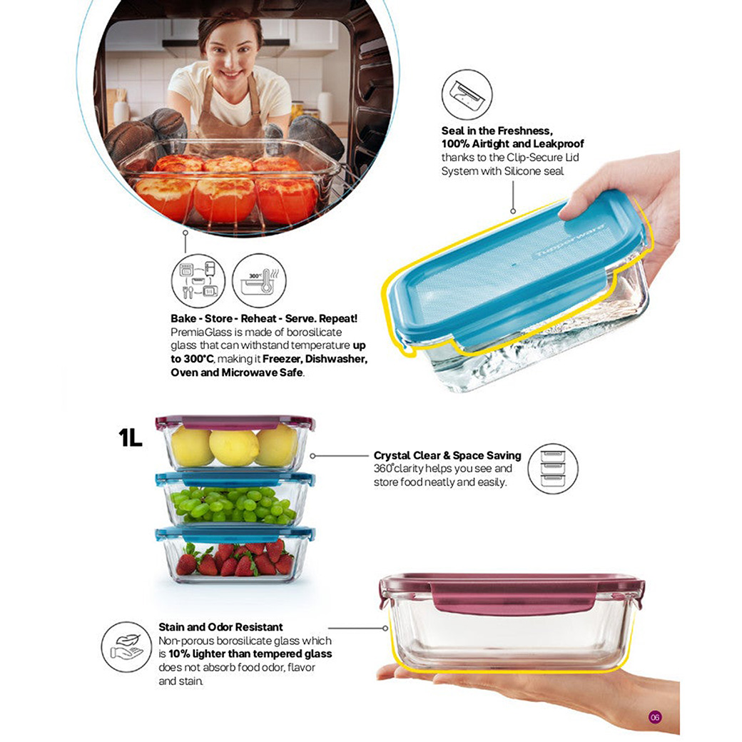 Premia Glass Lunch Box