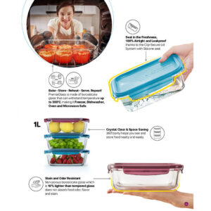 Premia Glass Lunch Box